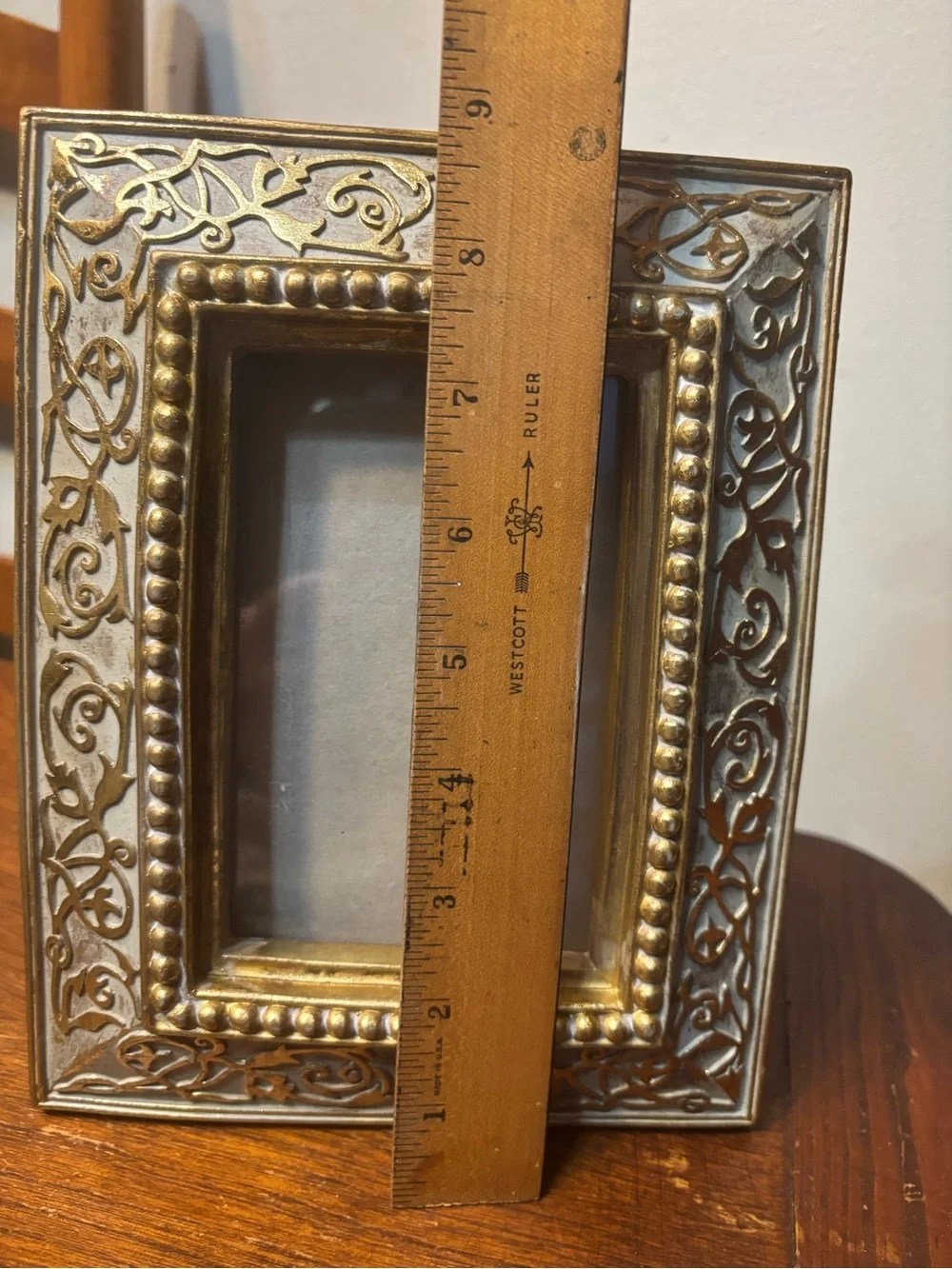 Ornate Two-Tone Gold Decorative Picture Frame